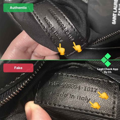 vs fake authentic ysl serial number|real ysl vs fake.